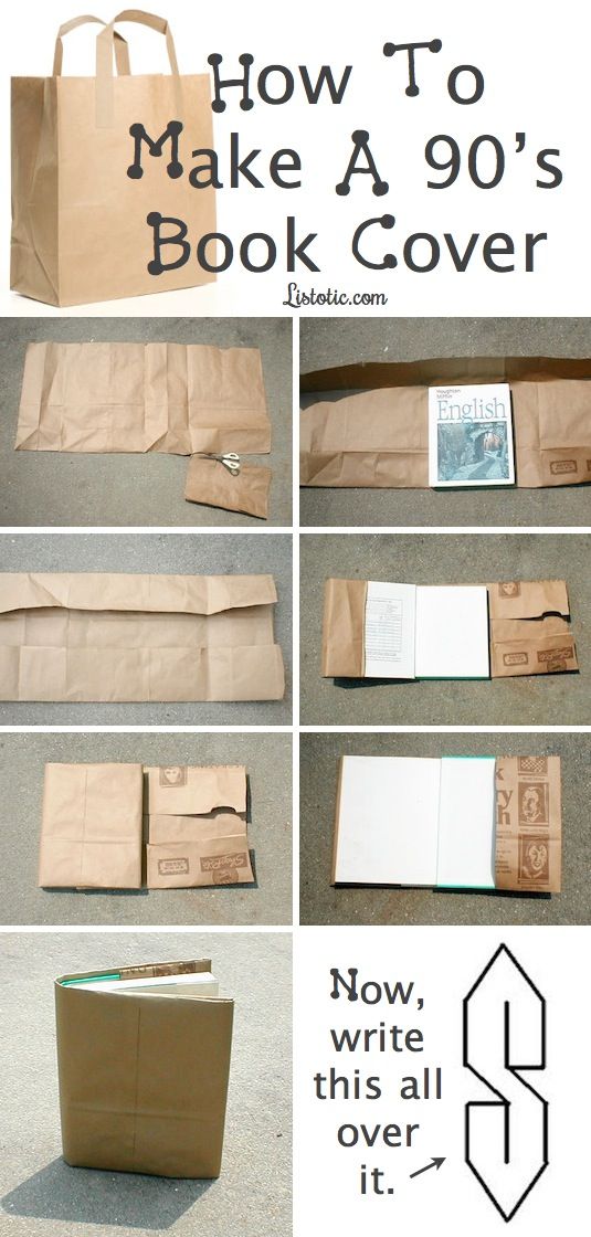 How to Make a Book Cover Out of a Paper Bag